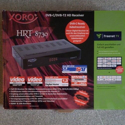 Xoro hrt 8730 - hrt, dvb-c/dvb-t2