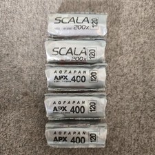 2× AGFA Scala 120Rollfilm Abl.1/2007 + 3× AGFAPAN APX 400 120Rollfilm Abl.1/2009