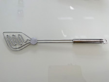 TOP * RÖSLE Pfannenwender Kochlöffel  Edelstahl massiv Rundgriff 42 cm