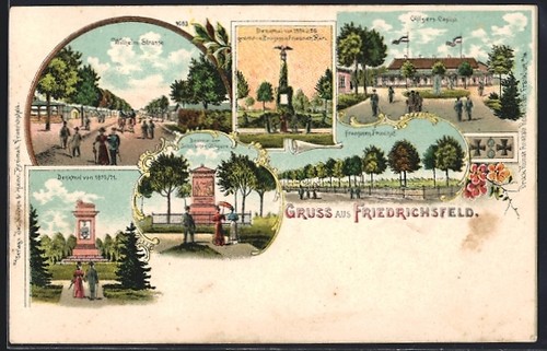 Lithographie friedrichsfeld - lithographie, /