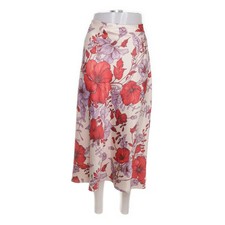 Mango, Maxirock, Größe: XL, Beige/Mehrfarbig, Blumen, Satin, Damen -sbk