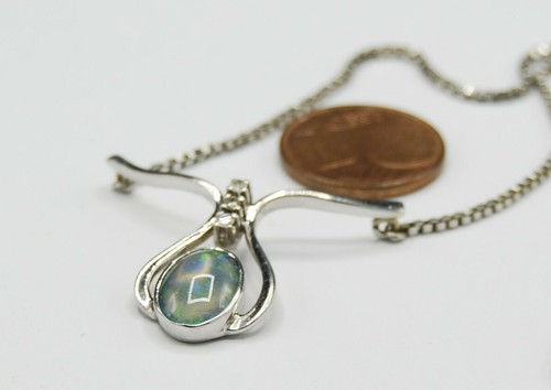 Weißgold kette mit - weißgold, anhänger