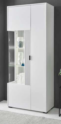 Vitrine weiß matt wohn - weiß, wohn-
