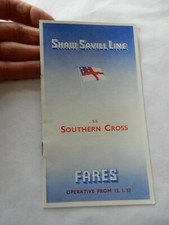     SHAW SAVILL LINE SÜDKREUZ