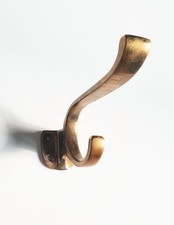 Garderobenhaken Kleiderhaken Huthaken Messing alt vintage gebraucht 50er-70er