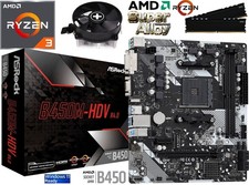 Aufrüstkit PC Bundle AMD Ryzen 3 4100 bis 32GB DDR4 mit TPM 2.0 ASRock B450M
