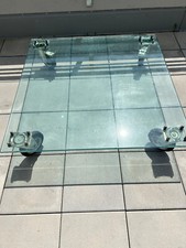 Glastisch Couchtisch Quadratisch 120 x 120 x 25 cm