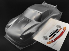 PORSCHE 911 GT2 KAROSSERIE FÜR TAMIYA M-CHASSIS 1:10 UNLACKIERT & DECALS