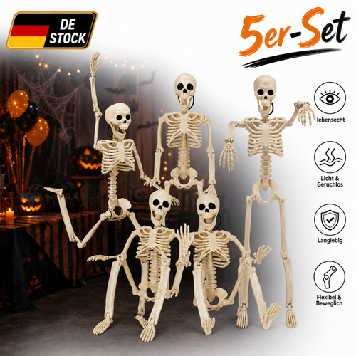 Stück halloween skelett set - 5,