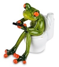 Formano Frosch auf Toilette