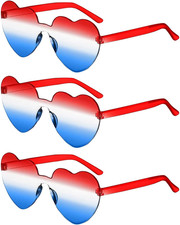 3 Paare Hippie Herzförmige