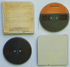 2 St. Sony Tonband 18cm Spulen