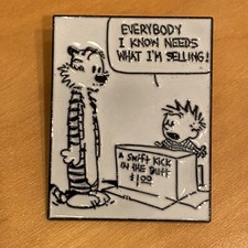 Pin, Badge, Anstecker, Calvin