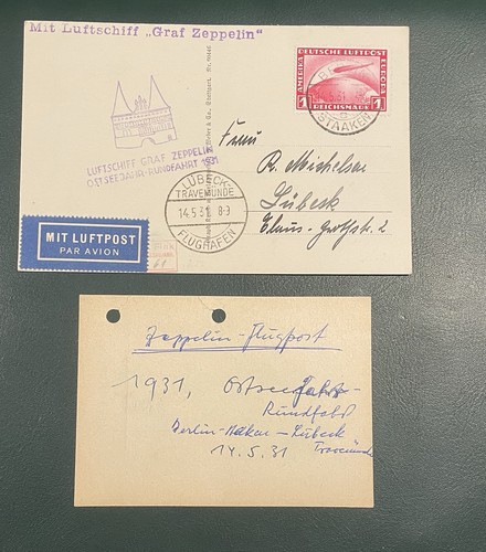 Zeppelinpost deutsches reich - zeppelinpost,