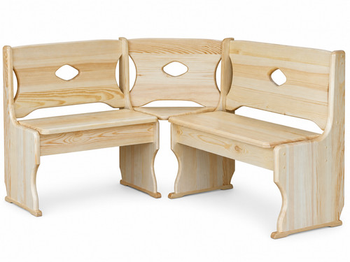Eckbank kiefer massivholz - kiefer,