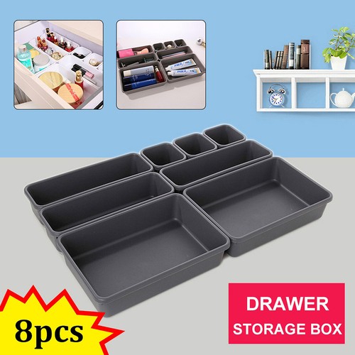8pcs desk drawer organizer - 8pcs,