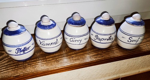 5er set vintage gewürzdosen - 5er,