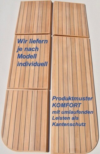 Satz teak backskistendeckel - satz, teak-backskistendeckel