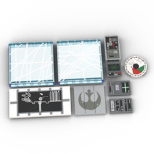 Upgrade-Kit (bedruckte Teile) für LEGO® Star Wars 75365 Rebellenbasis auf Yavin4