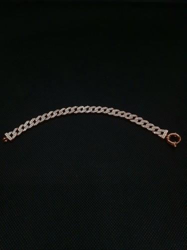 Cuban link roségold iced - cuban,