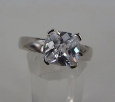 Eleganter Solitär Damenring mit großen Goshenite Sterling Silber (107359)