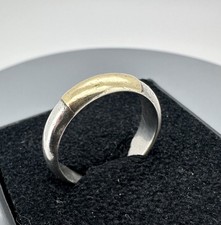 Silberring 925 mit 18K Gold