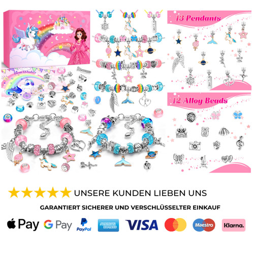 Einhorn armband bastelset - einhorn,