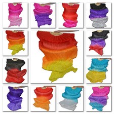 Schleierfächer Tanz Fächer Fächerschleier Seidenfächer  Flügel Bauchtanz 1 Paar 