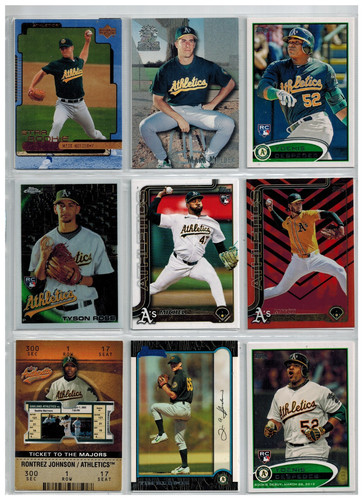 72x trading cards der oakland - der,