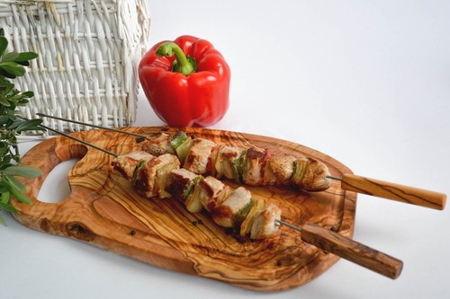 Steakbrett olivenholz mit - steakbrett, –