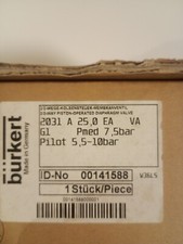 Bürkert 2031 A 25,0 EA 141488 2/2 Wege Kolbensteuer Membranventil NEU in Ovp