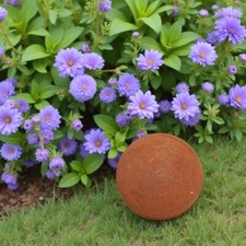 Gartendeko Kugel mini Metall mit Edelrost Ø 10cm