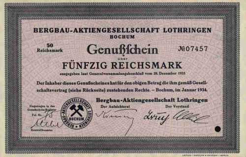 Bergbau lothringen 1934 - bergbau-ag,