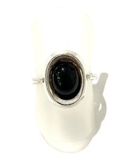 925/-Silberring, Onyx