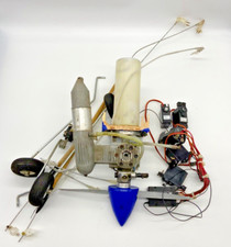 #SE2432# RC Flugmodell Graupner RC Flugzeug Konvolut Motor Servo lesen!!!