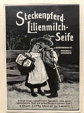 Steckenpferd Lilienmilch Seife Reklame 1909 Nymphe weiblicher Akt Quelle Nixe