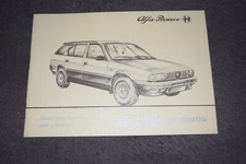 Betriebsanleitung Bedienungsanleitung Alfa Romeo Alfa 33 1.5 Giardinetta TOP