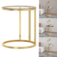 Beistelltisch Hartglas Couchtisch Wohnzimmertisch Sofatisch Kaffeetisch Teetisch