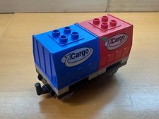 Lego Duplo Eisenbahn 3325 Cargo Fracht Waggon Intelli top Zustand