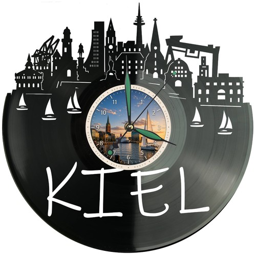 Kiel wanduhr skyline ostsee - kiel,