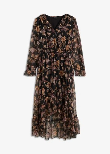 Vokuhila kleid mit volants - mit, gr