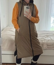 ZARA Weste lang wendbar Beige