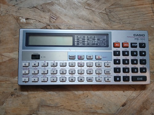 Casio 100 taschencomputer - casio, pb-100