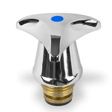 ✅ Hahnoberteil 1/2" 21mm blau Ventiloberteil Armatur Wasserhahn Oberteil Kalt