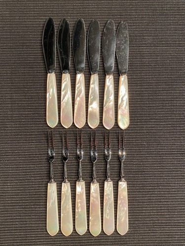 Besteck set perlmutt - set,