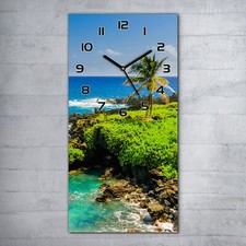 Glasuhr Wanduhr Küchenuhr