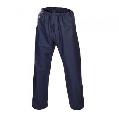 Blaue elastische regenhose mit - regenhose,
