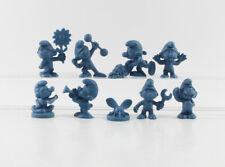 Schlumpf Miniaturen === Mini Schlümpfe 9 x blaue Minis inkl Fliege von Bully