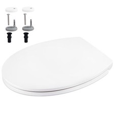 Toilettensitz O Form Weiß Toilettendeckel Klodeckel Klobrille WC Sitz