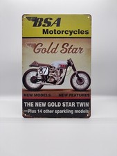 Blechschild BSA Motorräder